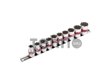 Набор торцевых головок REXANT 1/2, двенадцатигранные, CrV, 10 шт., 10-24 мм Набор торцевых головок REXANT 1/2, двенадцатигранные, CrV, 10 шт., 10-24 мм