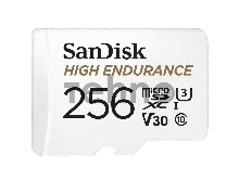 Флеш карта microSD 256GB SanDisk microSDXC Class 10 UHS-I U3 V30 High Endurance Video Monitoring Card