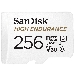 Флеш карта microSD 256GB SanDisk microSDXC Class 10 UHS-I U3 V30 High Endurance Video Monitoring Card, фото 1
