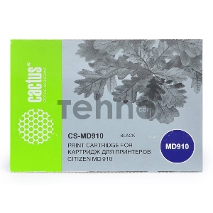 Картридж ленточный Cactus CS-MD910 черный для Citizen MD-910 200000 signs