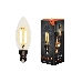 Лампа филаментная REXANT Свеча CN35 7.5 Вт 600 Лм 2700K E14 прозрачная колба, фото 2