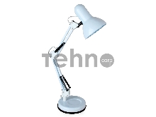 Светильник настольный Camelion KD-313 C01 белый 230V 60W, E27 13639