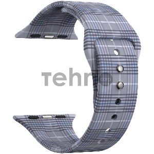 Силиконовый ремешок для Apple Watch 38/40 mm LYAMBDA URBAN DSJ-10-207A-40 gray plaid Силиконовый ремешок для Apple Watch 38/40 mm LYAMBDA URBAN DSJ-10-207A-40 gray plaid