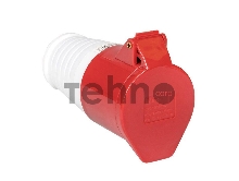Розетка кабельная 16А 380В 3P+РЕ+N IP44 (215) EKF ps-215-16-380