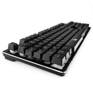 Клавиатура игровая Gembird KB-G400L, USB, металл. корпус, подсветка 3 цвета, кабель ткан. 1.75м