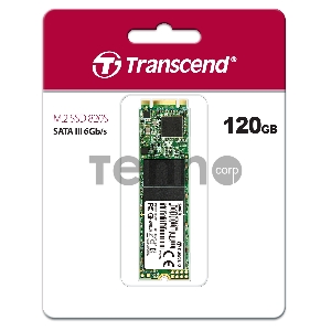 Твердотельный диск 120GB Transcend MTS820, 3D NAND, M.2, SATA III[R/W - 560/500 MB/s]