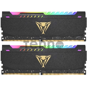Оперативная память DDR 4 DIMM 16Gb (8Gbx2) PC25600, 3200Mhz, CL18, PATRIOT Viper Steel RGB (PVSR416G320C8K) (retail)