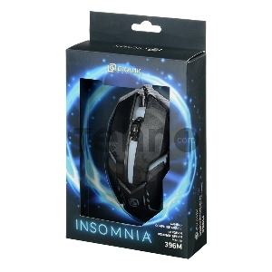 Мышь Oklick 396M INSOMNIA черный оптическая (1000dpi) USB (3but)
