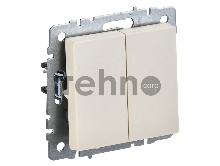 Выключ. 2-кл. IEK BRITE 10А ВС10-2-0-БрКр беж.