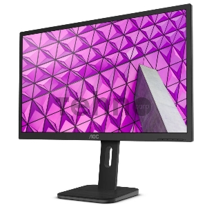 Монитор  23.8 AOC 24P1 [16:9] 1920х1080(FHD) IPS, nonGLARE, 250cd/m2, H178°/V178°, 1000:1, 50М:1, 16.7M Color, 5ms, VGA, DVI, HDMI, DP, USB-Hub, Height adj, Pivot, Tilt, Speakers, Audio out, 3Y, Black