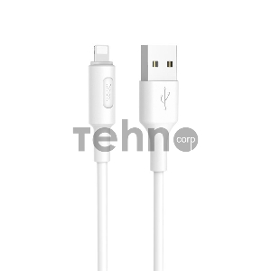 Кабель USB 2.0 hoco X25, AM/Lightning M, белый, 1м