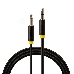 Greenconnect Кабель аудио 0.5m jack 3,5mm/jack 3,5mm черный, желтая окантовка, ультрагибкий, 28 AWG, M/M, Premium , экран, стерео(GCR-AVC1114-0.5m), фото 3