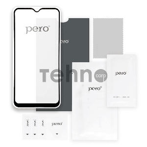 Пленка защитная Pero Защитное стекло PERO Full Glue для Vivo Y15/Y11/Y12/Y17, черное