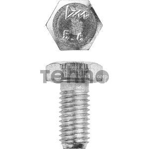 Болт ГОСТ 7798-70, M12 x 25 мм, 5 кг, кл. пр. 5.8, оцинкованный, ЗУБР