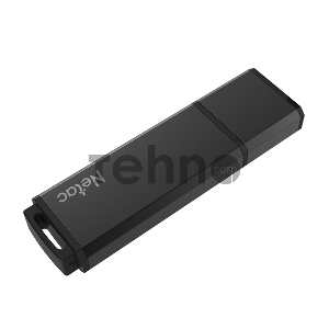 Флеш Диск Netac U351 64Gb <NT03U351N-064G-20BK>, USB2.0, с колпачком, металлическая чёрная
