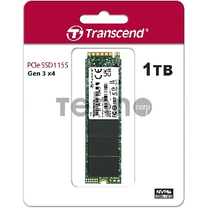 Накопитель SSD Transcend PCI-E 3.0 x4 1Tb TS1TMTE115S 115S M.2 2280 0.2 DWPD