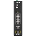 Коммутатор  D-Link DIS-200G-12PS/A1A, L2 Managed Industrial Switch with 10 10/100/1000Base-T and 2 1000Base-X SFP ports (8 PoE ports 802.3af/802.3at (30 W), PoE Budget 123 W)8K Mac address, 802.3x Flow Control,, фото 1