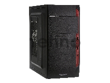 Корпус Minitower Exegate QA-410 Black, mATX, <XP400, Black, 120mm> 2*USB, Audio