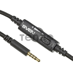 Игровые наушники SVEN AP-G999MV с микрофоном серый (50 мм, мини-джек (стерео) O 3,5 мм (4 pin))