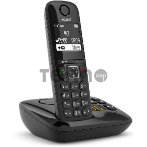Р/Телефон Dect Gigaset AS690A RUS черный автооветчик АОН