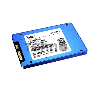 Накопитель SSD Netac 256Gb N600S Series <NT01N600S-256G-S3X> 2.5 Retail (SATA3, up to 540/490MBs, 3D TLC, 7mm)