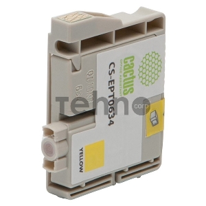 Картридж струйный Cactus CS-EPT0634 желтый для Epson Stylus C67 Series/ C87 Series/ CX3700 (10ml)