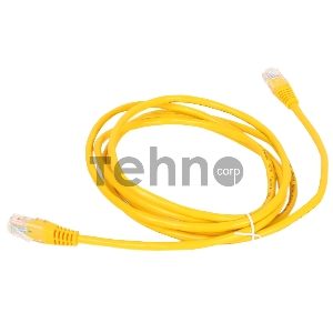 Патч-корд литой Aopen/Qust UTP кат.5е 2м желтый