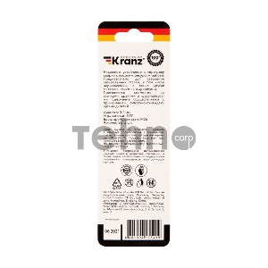 Сверло по металлу 3,2х65х36 мм «Кобальт» (сталь HSS-Co 5% M35 P6M5K5) (2 шт. в блистере) DIN 338 Kranz