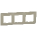 Рамка 3 поста Светлая галька ETIKA Рамка 3 поста Светлая галька, фото 2