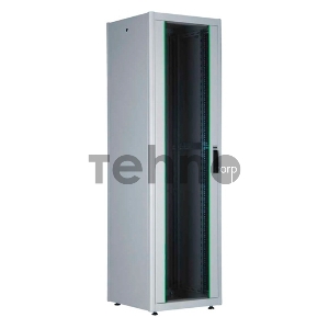 Шкаф коммутационный Lande DYNAmic Basic (LN-DB42U6060-LG-BAAA) напольный 42U 600x1000мм пер.дв.стекл задн.дв.стал.лист направл.под закл.гайки 600кг серый 72кг IP20 сталь