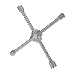 Ключ-крест баллонный REXANT 17х19х21х22 мм, усиленный, толщина 16 мм, фото 1