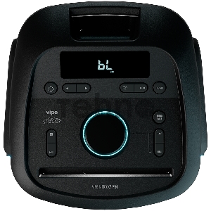 Музыкальная система VIPE VPMSNITROX7PRO. 200 Вт. Bluetooth 5.0. 5 режимов LED подсветки. 7 цветов. 12 часов без подзарядки. Дисплей. IPX4. FM радио. AUX. USB: Зарядка 5В/