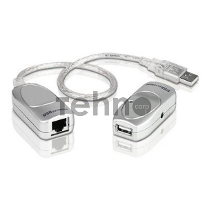Кабель удлинитель USB 1.1 AM/AF Aten UCE60-AT до 60 метр.(через RJ45, по витой паре. Без патч-корда в комплекте), питание от шины