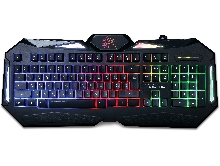 Клавиатура Qumo Spirit, проводная, 104 клавиши, встроенная радужная подсветка.