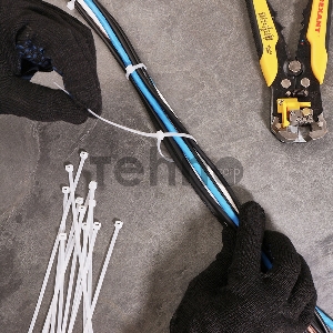 Хомут-стяжкa нейлоновая с тройным замком REXANT 250x3,6 мм, белая, упаковка 100 шт.