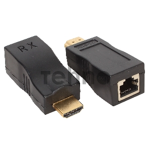 Удлинитель HDMI extender Orient VE042, до 30 м по витой паре, FHD 1080p/3D (Ultra HD 4K до 5-6 м), HDCP, подключается 1 кабель UTP Cat5e/6, не требует