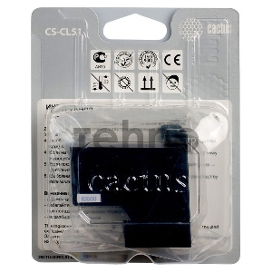 Картридж струйный Cactus CS-CL51 многоцветный для Canon MP150 MP160 MP170 MP180 (18ml)
