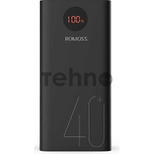 Мобильный аккумулятор Romoss PEA40 Li-Pol 40000mAh 3A+2.1A черный 2xUSB
