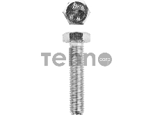 Болт ГОСТ 7798-70, M12 x 55 мм, 5 кг, кл. пр. 5.8, оцинкованный, ЗУБР