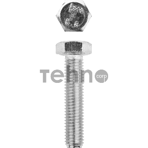 Болт ГОСТ 7798-70, M12 x 55 мм, 5 кг, кл. пр. 5.8, оцинкованный, ЗУБР