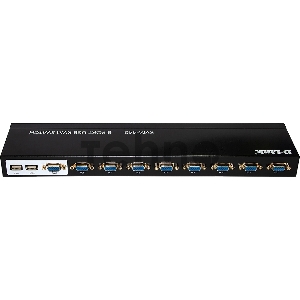 Переключатель D-Link KVM-440/C2A, 8-port KVM Switch with VGA, USB ports.Control 8 computers from a single keyboard, monitor, mouse, Supports video resolutions up to 2048 x 1536, Switching using front panel