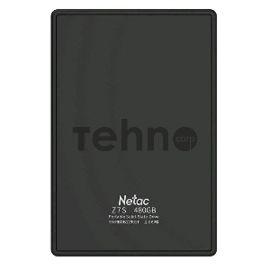 Накопитель SSD External Netac 960Gb Z7S <NT01Z7S-960G-32BK> (USB3.2, up to 550/480MBs, 89х60х11.5mm, Aluminium+Steel+Plastic)