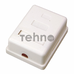 Рoзетка компьютерная внешняя, 1-порт RJ-45 (8P8C), FTP экранированная, категория 5e