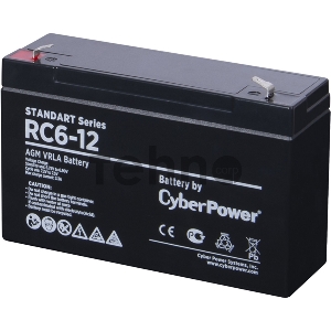 Аккумуляторная батарея SS CyberPower RC 6-12 / 6 В 12 Ач Battery CyberPower Standart series RC 6-12 / 6V 12 Ah