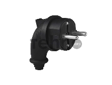 Вилка электрич. угл. однофазная (каучук) UNIVersal 1241