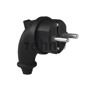 Вилка электрич. угл. однофазная (каучук) UNIVersal 1241