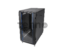 Шкаф телекоммуникационный напольный 22U (600x1000) дверь стекло цвет черный