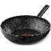 Сковорода ВОК (WOK) Tefal Granit 04192628 круглая 28см ручка несъемная (без крышки) черный (9100036469), фото 2