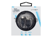 Кабель Crown USB - Lightning CMCU-3018L black