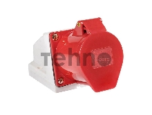 Розетка наруж. уст. 32А 380В 3P+РЕ IP44 (124) EKF ps-124-32-380